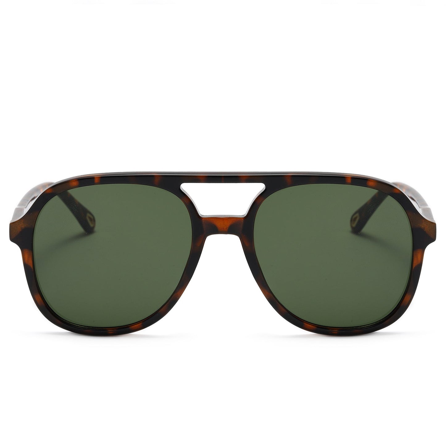 BODALA Sunglasses-Lifestyle Collection-S82224-Dark taupe frame with green lens.