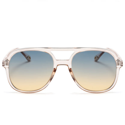 BODALA Sunglasses-Lifestyle Collection-S82224-Dark taupe frame with green lens.