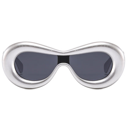 BODALA Sunglasses-Lifestyle Collection-S82222  Silver frame with gray lens.