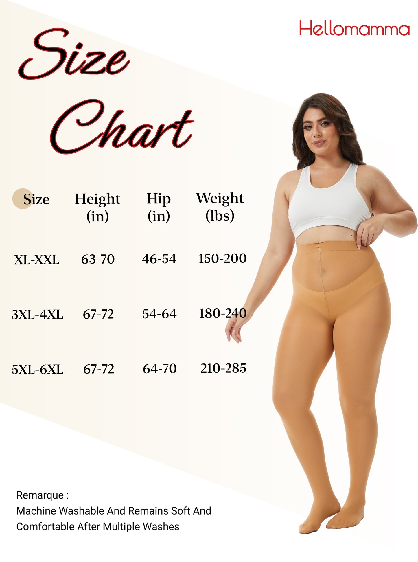 Plus Size Tights for Women, CaiDieNu Womens Tights, 80D Semi Opaque High Waist Pantyhose, Control Top Plus Size Tights, 2 Pairs