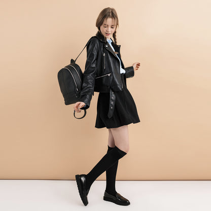 Womens Knee High Socks, CaiDieNu Casual Knee Thigh High Stockings, 4 Pairs | Black