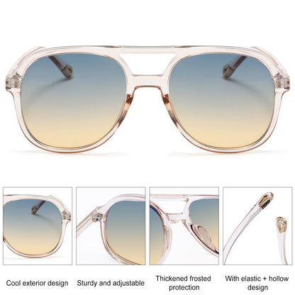 BODALA Sunglasses-Lifestyle Collection-S82224-Dark taupe frame with ocean blue lens