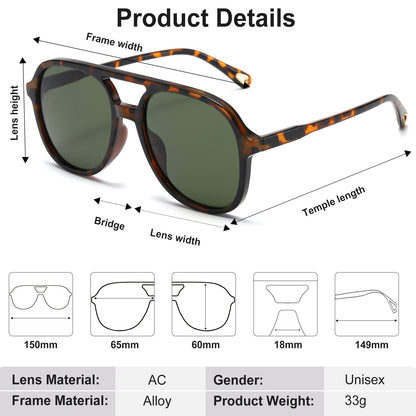 BODALA Sunglasses-Lifestyle Collection-S82224-Dark taupe frame with green lens.