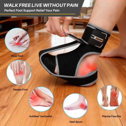 Plantar Fasciitis Night Splint Sock, CaiDieNu Plantar Fasciitis Relief, Soft Plantar Foot Brace for Achilles Tendonitis Heal Pain, Foot-drop, Flat-arch Night Splint for Women and Men