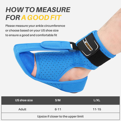 Plantar Fasciitis Night Splint Sock, CaiDieNu Plantar Fasciitis Relief, Soft Plantar Foot Brace for Achilles Tendonitis Heal Pain, Foot-drop, Flat-arch Night Splint for Women and Men