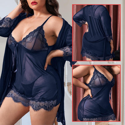 CaiDieNu Lingerie for Women Sexy Sleepwear Set V-Neck Nightgowns